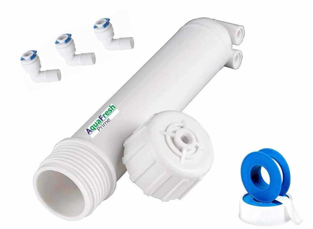 RO Membrane Housing with Elbow and Tape by Aquafresh Prime