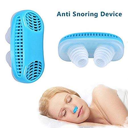 Mobhada 2 IN 1 Anti Snore Nasal Dilator Stop Snoring Nose Vent Cone & Air Purifier Device 
