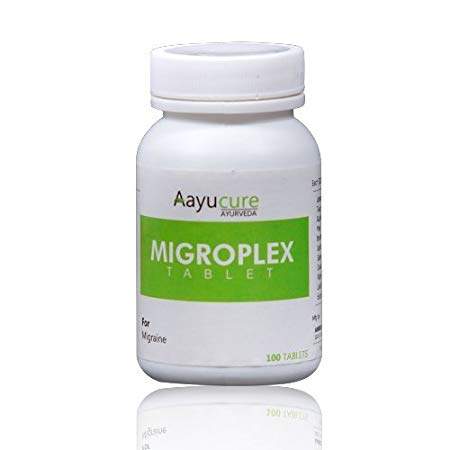41D3fLw6t+L._SY450_ Aayucure 100% Natural Migroplex Tablets - 100 Tablets (Migraine Relief Medicine)