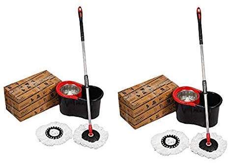 GTC Combo of Two Steel Mop (Product Colour May Vary as Availability) 