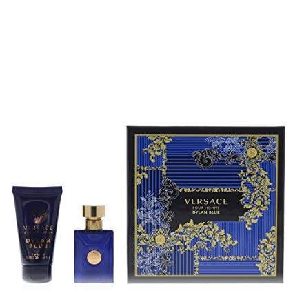  Versace Pour Homme Dylan Blue Eau De Toilette 100Ml And Perfumed Bath & Shower Gel 150Ml Giftset for Men