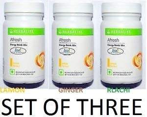 Herbalife Afresh Energy Drink Mix, 50 g (Lemon, Ginger, Elai