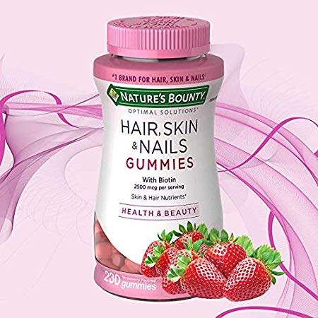 Nature's Bounty Hair Skin Nails with Biotin Gummies - 230 Gummies 