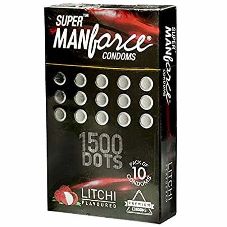 Manforce XXX Dotted Litchi Flavoured Condoms 