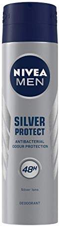 NIVEA MEN Deodorant, Silver Protect, 150ml 