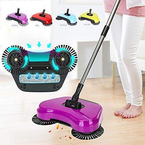 shopper 52 Fully Automatic Hand Push Sweeper Mop with Sweep Broom Dustpan Combination Suit 