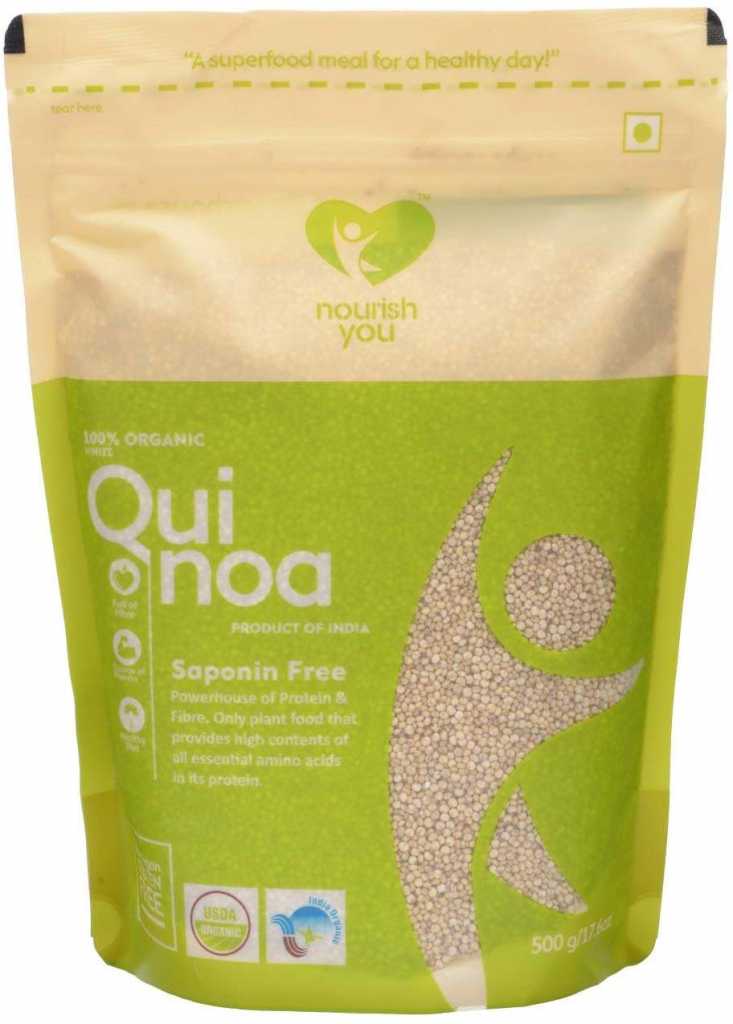 NourishYou Organic Indian White Quinoa, 500 gm Pack