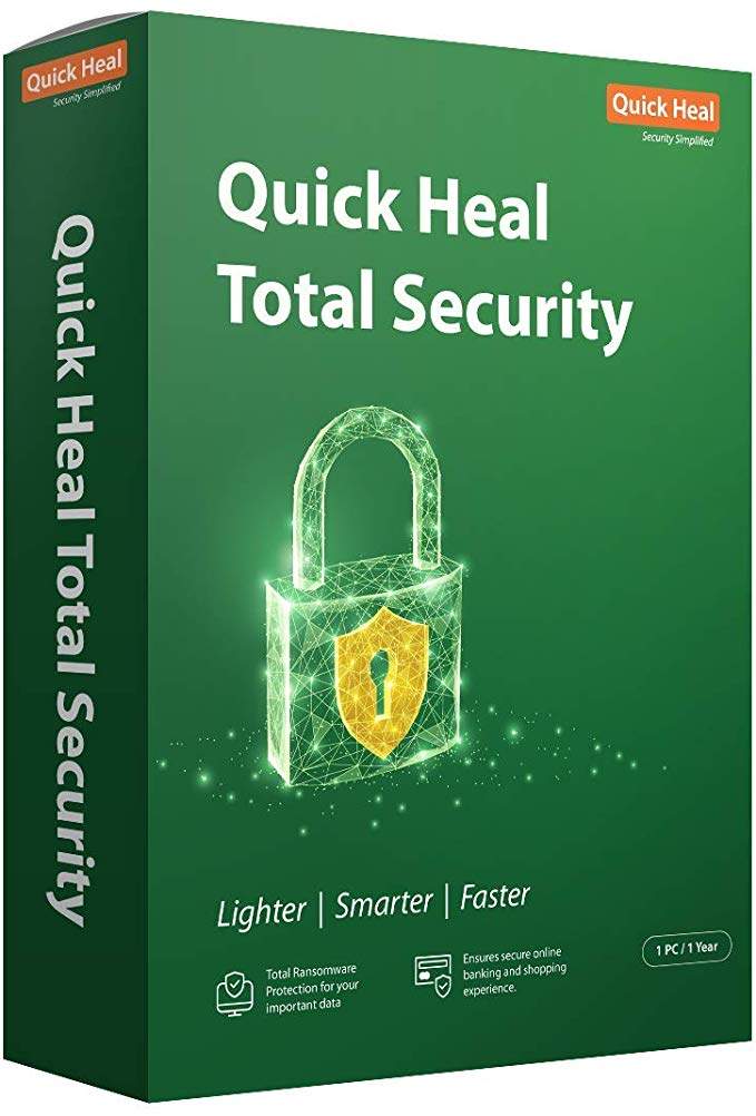 Quick Heal Total Security Latest Version - 1 PC, 1 Year (DVD) 