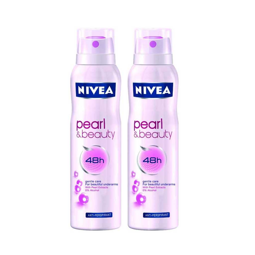 Nivea for Women Pearl Beauty Deodorant (150ml) (pack of 2)