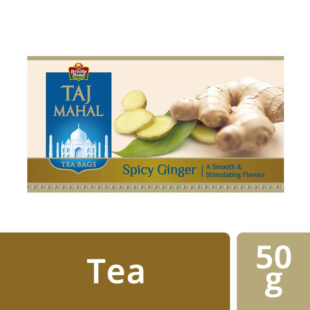 61GHjAyHhcL._SL1000_ Brooke Bond, Taj Mahal Ginger, 25 Tea Bags