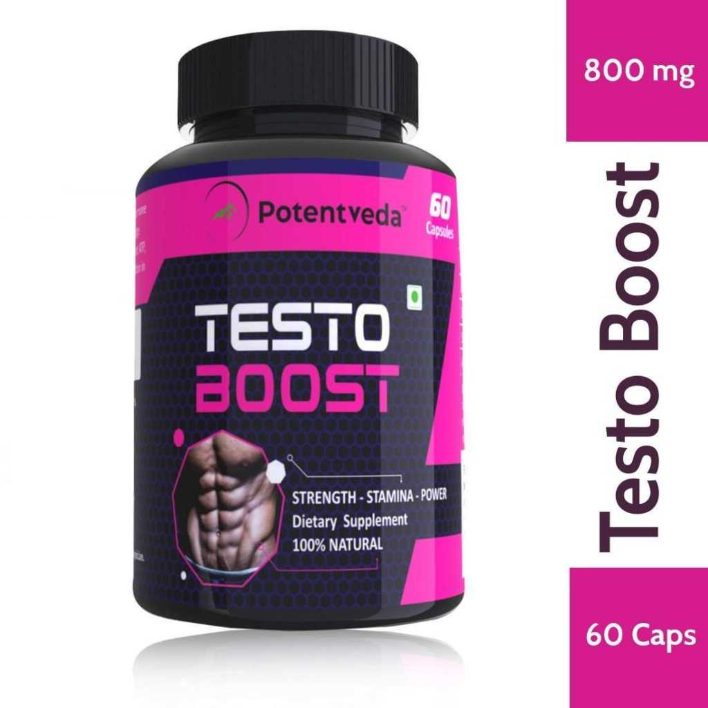 Potentveda Testoboost supplement for Men gym workout supplement - 60 Capsules 