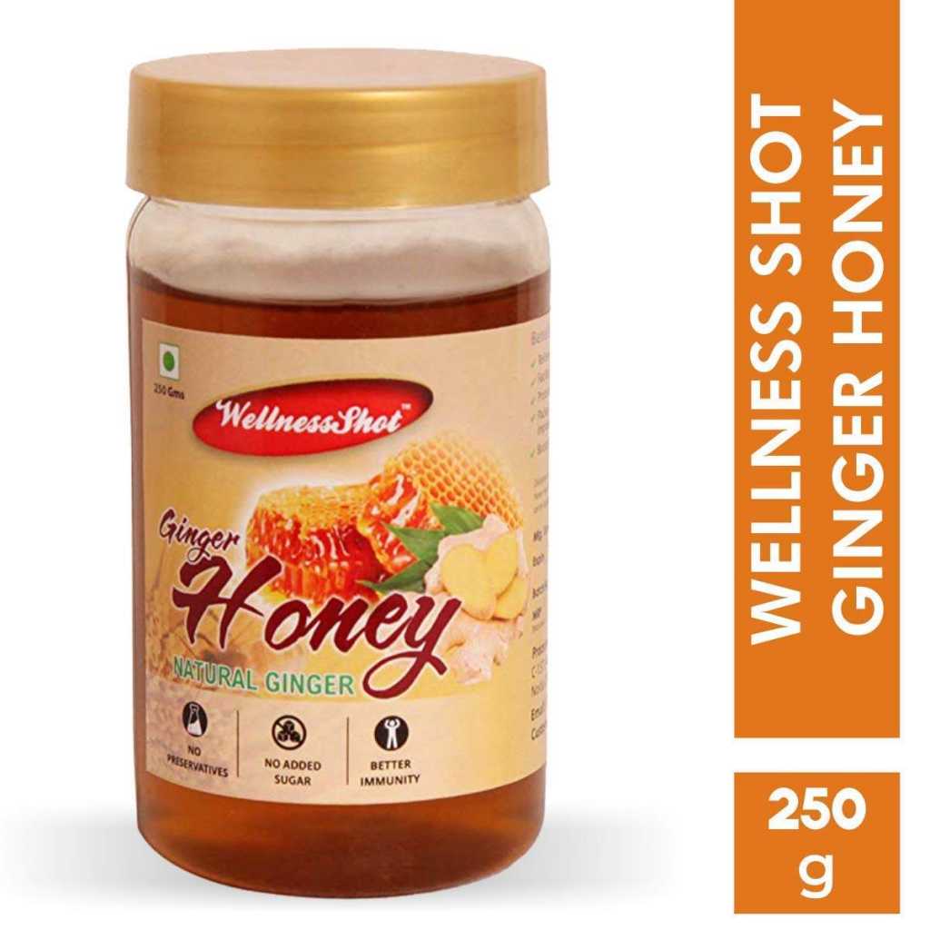 Wellness Shot Ginger Honey 100% Natural Honey, 250 g