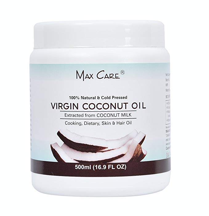 Max Care Wide Mouth Cold Pressed Virgin Coconut Oil, 500ml 