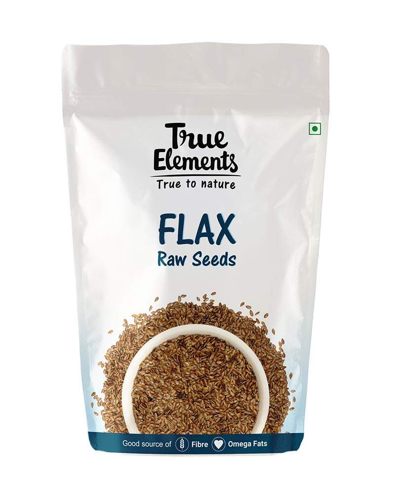  True Elements Raw Flax Seeds, 500gm