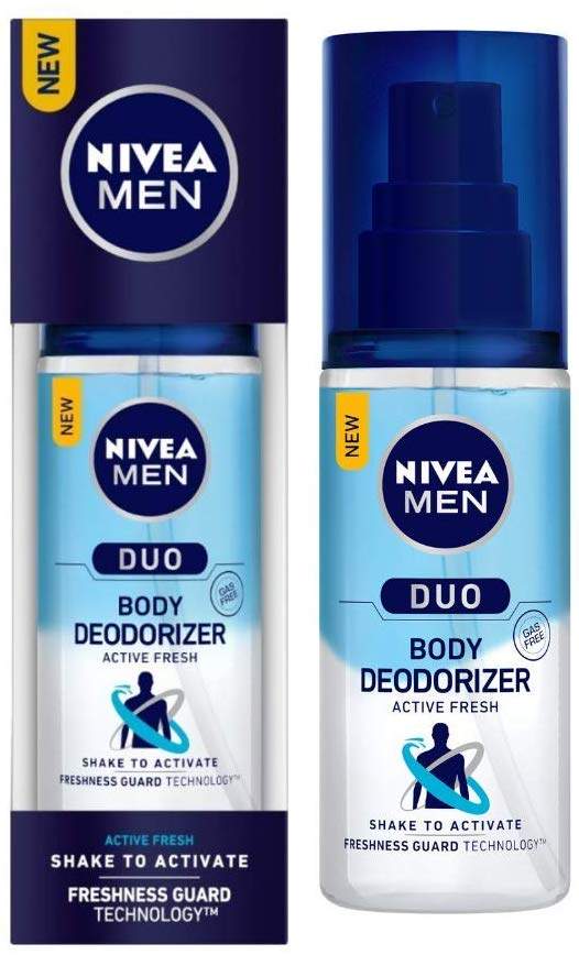NIVEA MEN Deodorant, DUO Deodorizer Active Fresh, 100ml 