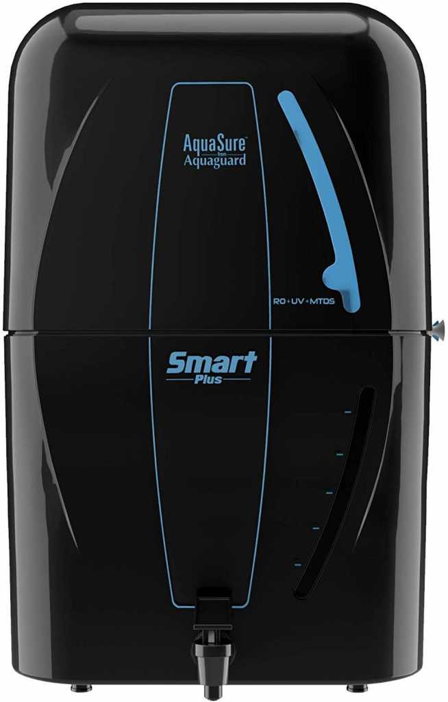 Eureka Forbes Aquasure from Aquaguard Smart Plus RO+UV+MTDS Water Purifier,Black