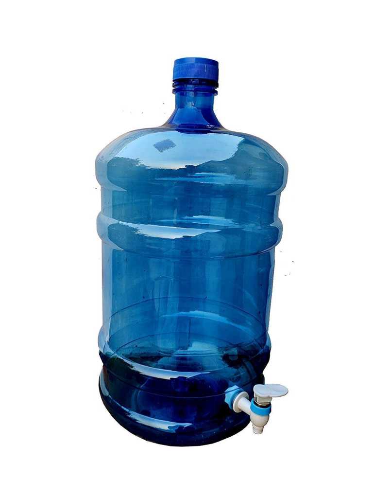 Dhavesai Universal Chetan Plastic Water Dispenser Bottle - 20 LTR with tap