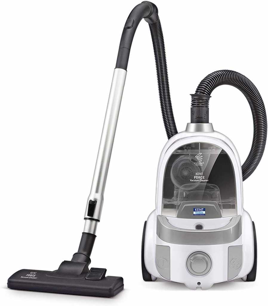 KENT Force Cyclonic Vacuum Cleaner 2000-Watt (White and Silver) 