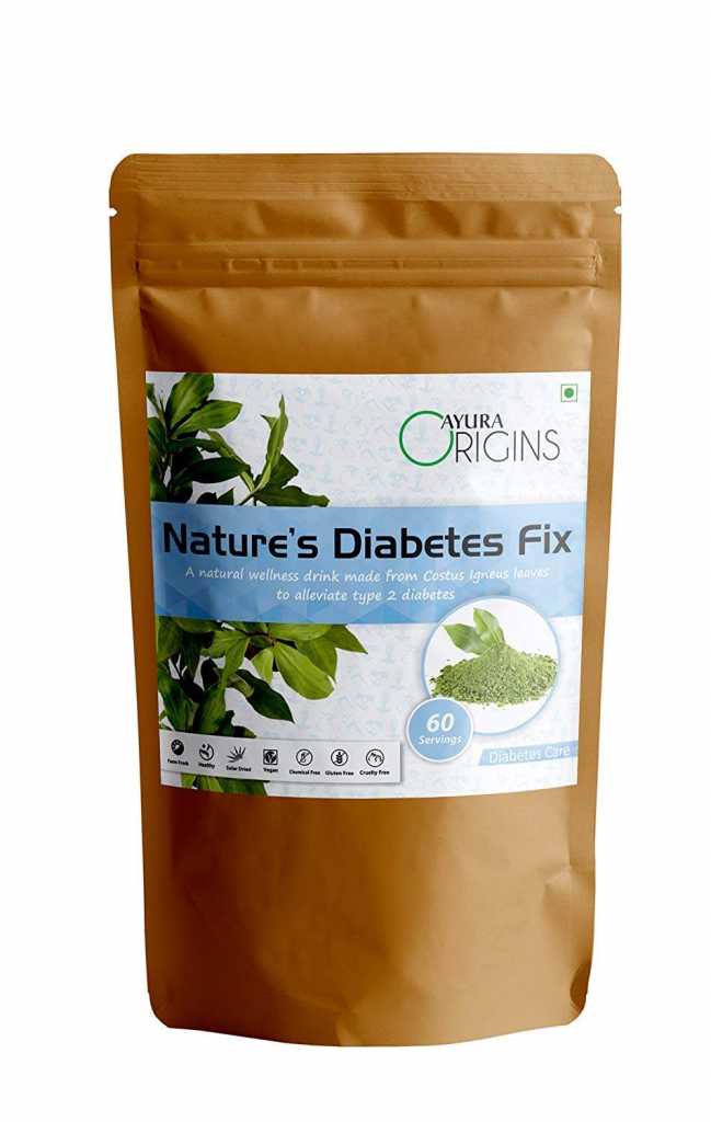 713mOdKq8+L._SL1500_ AYURA ORIGINS Nature’s Diabetes Fix (Costus Igneus) (150 Grms)| Natural Diabetes Type 2 Care Powder To Control Sugar and Maintain Glucose Levels