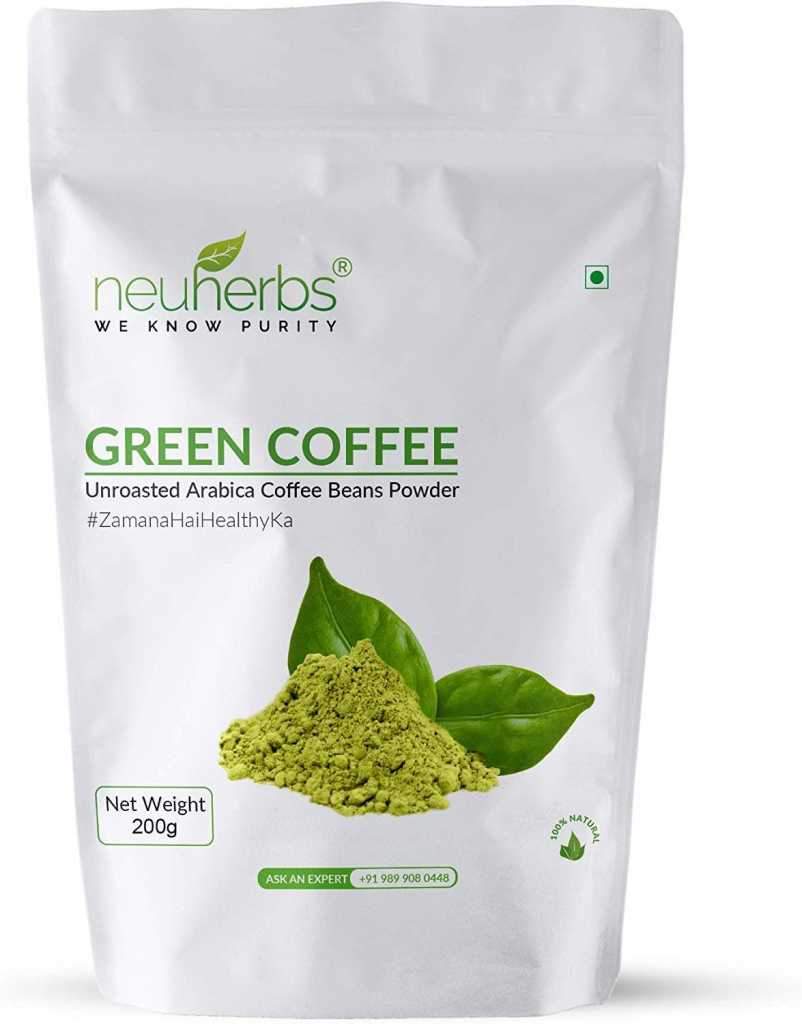 Neuherbs Organic Green Coffee Beans Powder for Weight Loss 200g (Pack of 1)