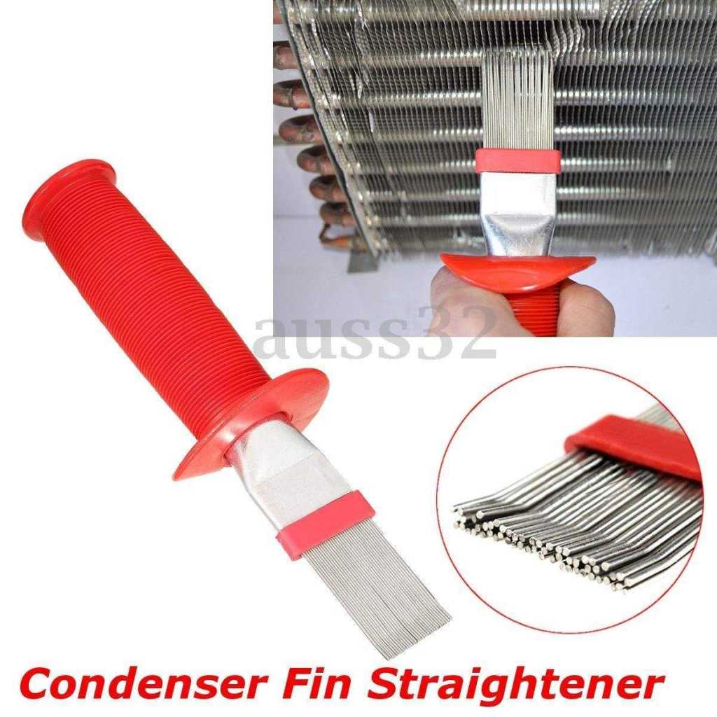 Generic Red Universal Fin Condenser Coil Comb Brush Rake Straightener Cleaner 8. 3" 