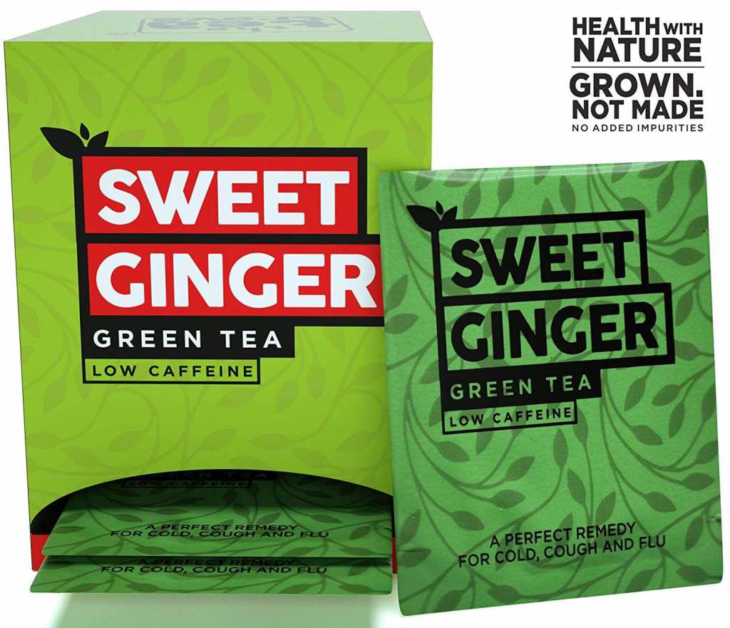 The Tea Trove Organic Sweet Mint Ginger Green Tea Bags for Immunity, Cold, Flu | Blend of Green Tea, Ginger Tea & Mint Tea| Brew as Hot Ginger Tea or...