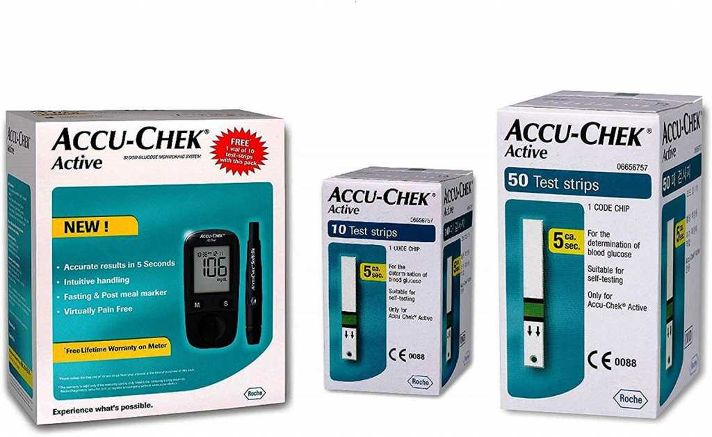 Accu-Chek Active Meter with 50 Strips (Multicolor)