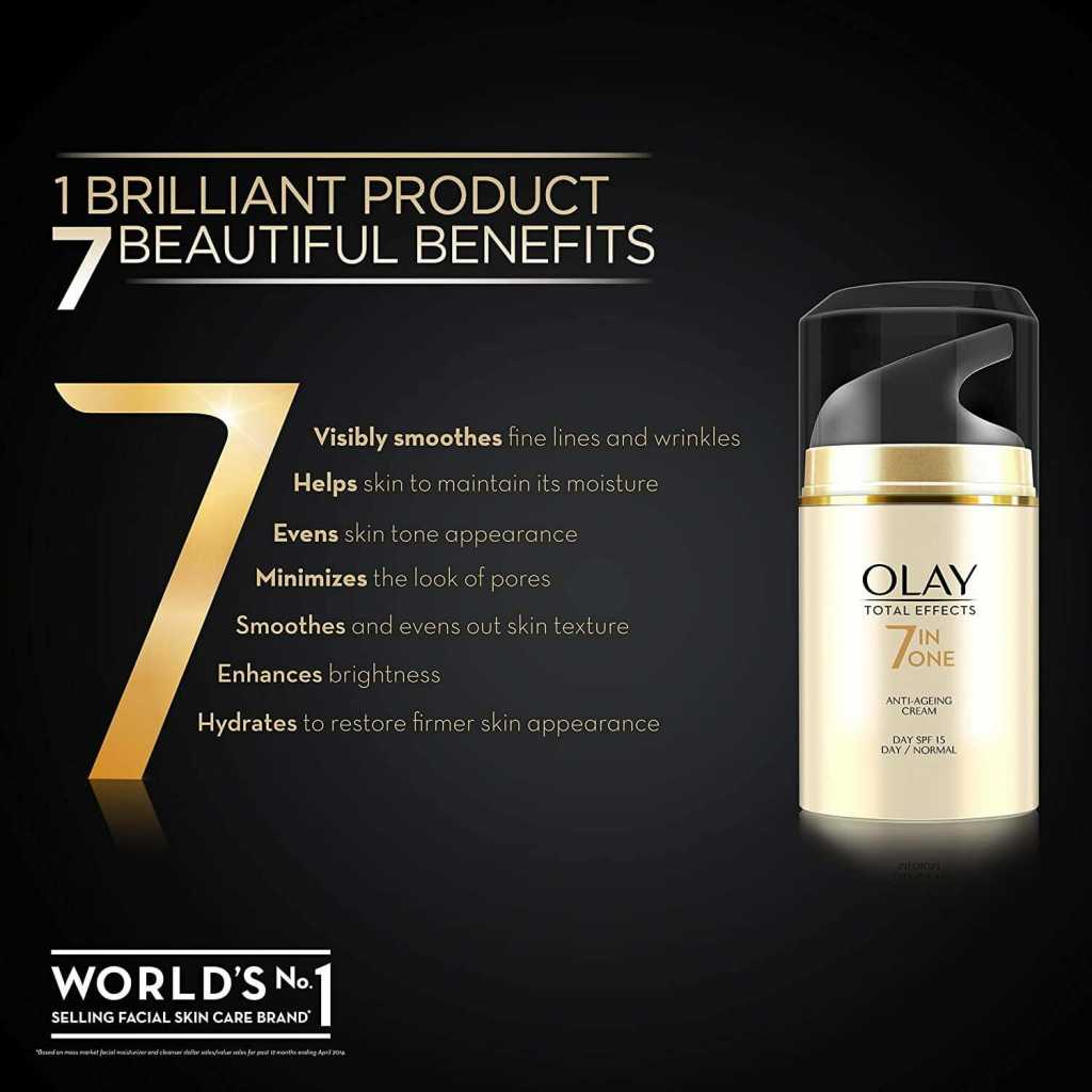 Olay Day Cream Total Effects 7 in 1, Anti-Ageing SPF 15