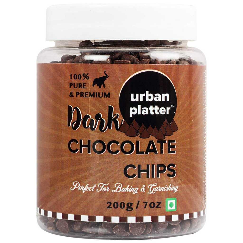 Urban Platter All Natural, Dairy-Free and 55% Cocoa Vegan Dark Chocolate Buttons, 300g 