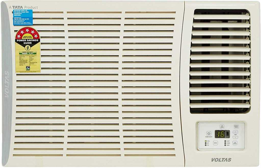 81Zu8EggjjL._AC_SL1500_ Voltas 1.5 Ton 5 Star Window AC (Copper,185 DZA/185 DZA R32, White) by Voltas