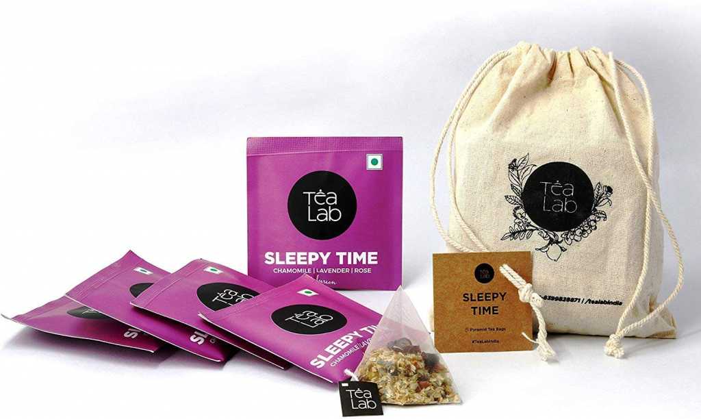 Tea Lab | Organic Chamomile Lavender Flower Tea - Detox & Calming Tea | 10 Luxury PyramidTea Bags
