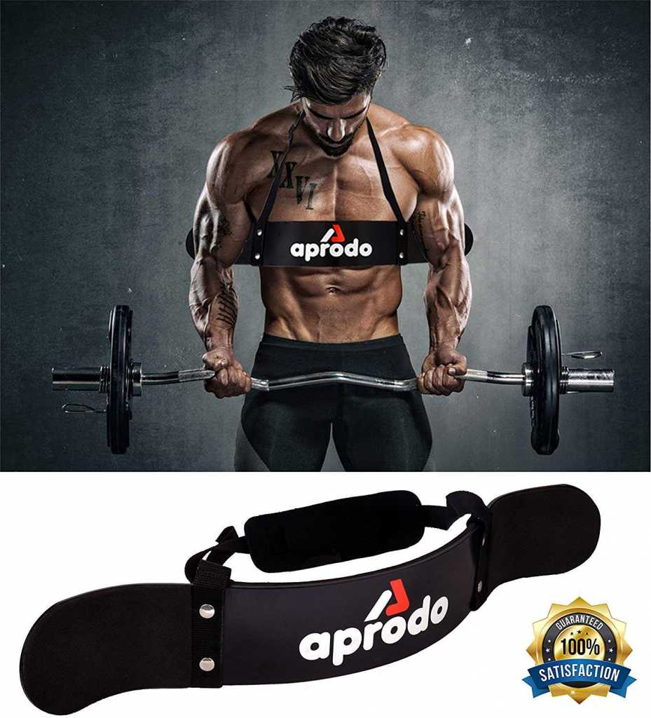 APRODO Arm Blaster, Biceps Muscle Workout, Heavy Duty Thick Gauge, Padded, for Men & Women
