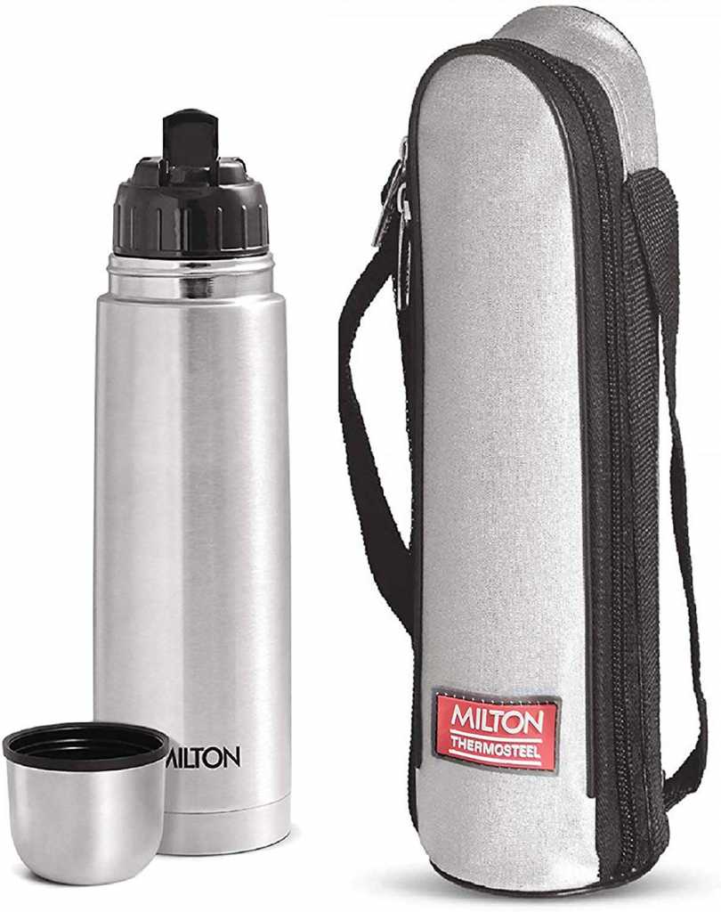 81t4Fl4iFnL._SL1500_ Milton Thermosteel Flip Lid Flask, 1000 milliliters, Silver