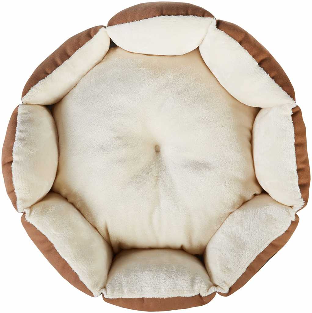Octagon Pet Bed - 20 Inch, Brown 