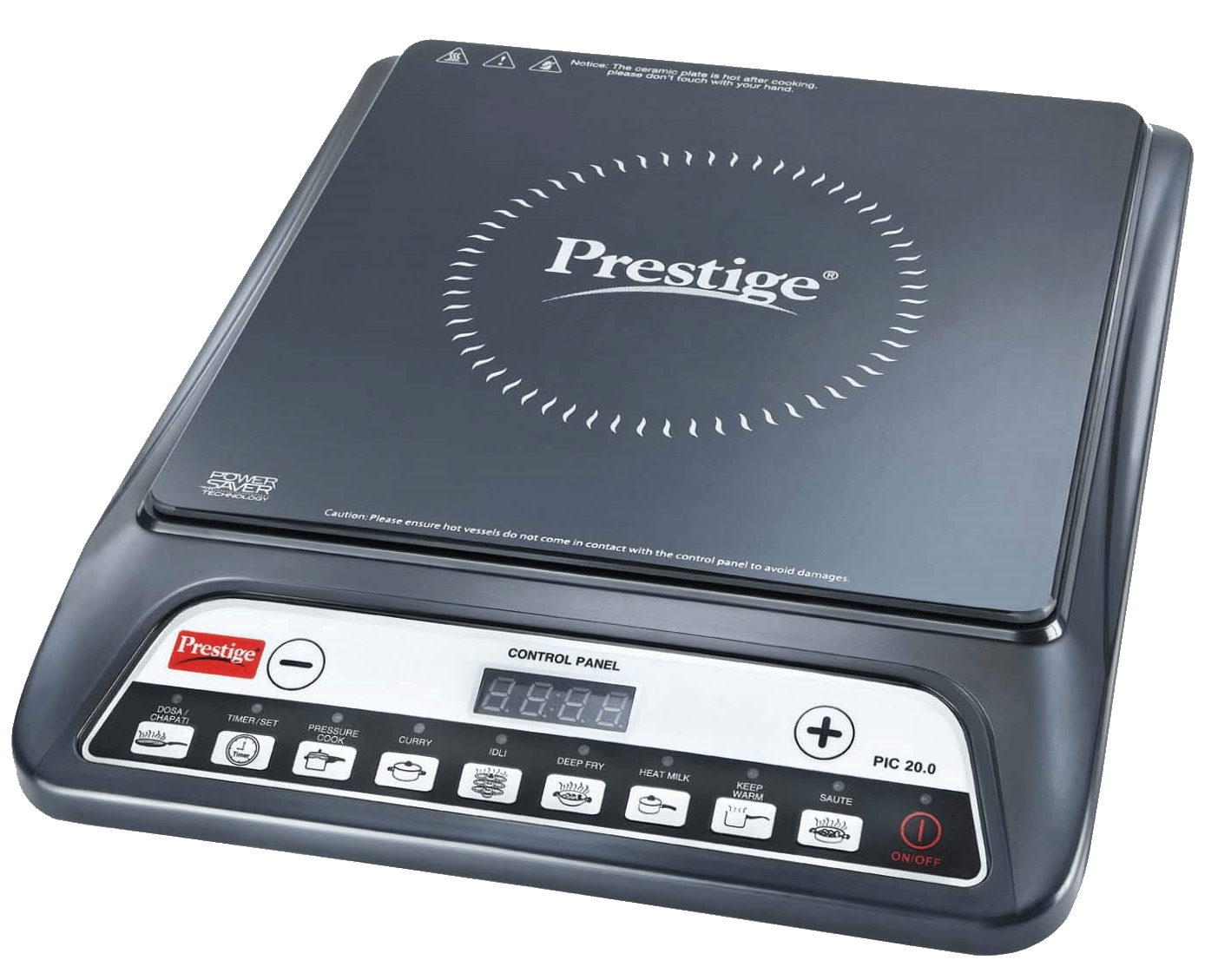 Prestige PIC 20 1200 Watt Induction Cooktop with Push button (Black)
