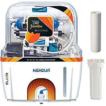 Nexqua Dew RO+UV+UF+TDS Controller Alkaline Technology Multi Stage Water Purifier With 15L Storage and High TDS Membrane 