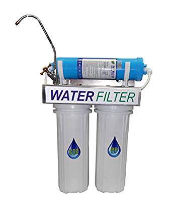  Hi-Tech Wall Mounted Drinking Water Filter- Sediment Filter and Carbon Block and Alkaline Mineral Cartridge Filtration System - for Healthier Safer Purified Water by HI-TECH