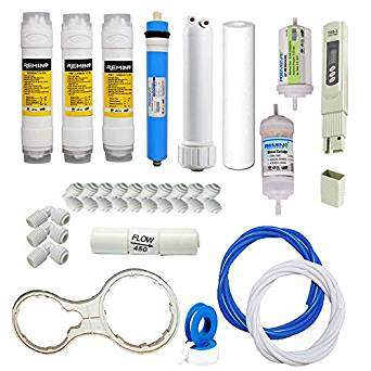  Remino RO Service kit of membrane & filter for Water Purifier (All Type) (RO Membrane Inline+UF+Mineral+TDS-Meter+Housing) by Remino
