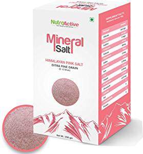  NutroActive Mineral Himalayan Pink Salt Extra Fine Grain, 0 -0.5 mm 350 gm by NutroActive