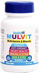  Healthvit Mulvit A To Z Multivitamins and Minerals- 60 Tablets by HealthVit