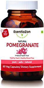 EsentiaZon Natural Pomegranate Extract Supplement - 60 Veg Capsules