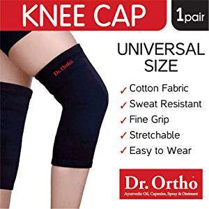 Dr Ortho Knee Cap (Black, Universal Size Knee Cap for Knee Support, Gym) 