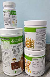 Herbalife Weight Loss Package for mula1(Chocolate)+Personalized Protein Powder(PPP) with active fiber complex+Afresh - Lemon 