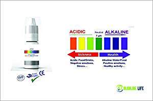 AlkalineLife pH Test Liquid Drops for Water pH Testing with pH Colour Chart 