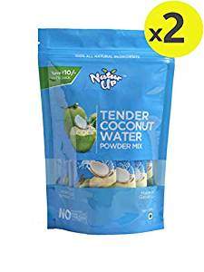 NaturUp Tender Coconut Water Powder Mix, 240 grams (2 x Pack of 10 sachets) 