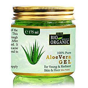  Indus Valley Bio Organic Non-Toxic Aloe Vera Gel for Acne, Scars, Glowing & Radiant Skin Treatment-175ml by Indus Valley