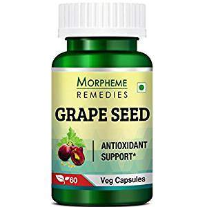 Morpheme Remedies Grape Seed Extract 500 mg - 60 Veg Capsules 