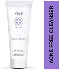 Kaya Clinic Acne Free Purifying Cleanser, Salicylic Acid enriched face wash for acne-prone & oily skin, 100 ml 