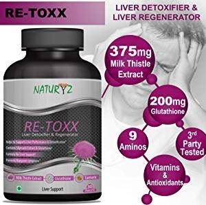 NATURYZ RETOXX Liver Detoxifier & Regenerator for Complete Liver Support - 30 Servings 