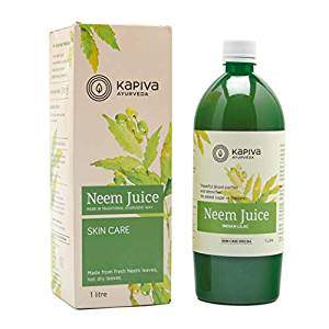 Kapiva 100% Natural Neem Juice - For Skin Wellness and Fights Constipation - 1l
